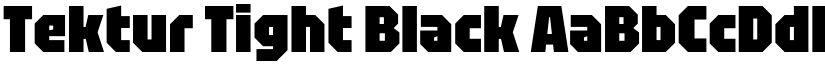 Tektur Tight Black font