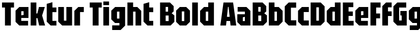 Tektur Tight Bold font