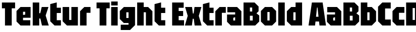 Tektur Tight ExtraBold font