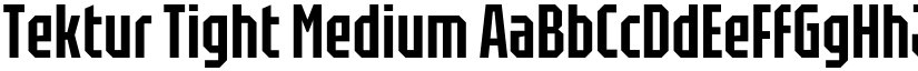 Tektur Tight Medium font