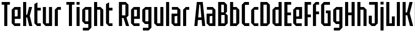 Tektur Tight Regular font
