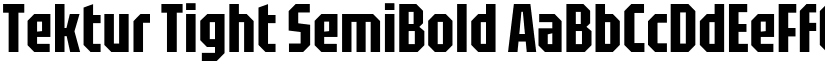 Tektur Tight SemiBold font