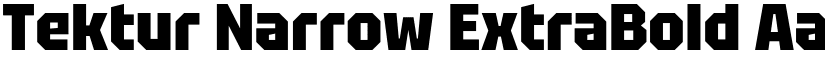 Tektur Narrow ExtraBold font