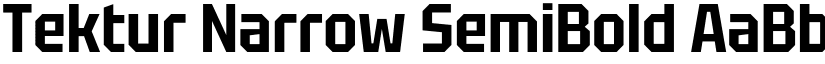 Tektur Narrow SemiBold font