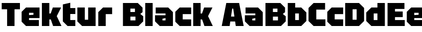 Tektur Black font