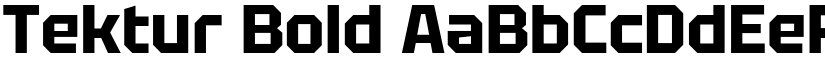 Tektur Bold font