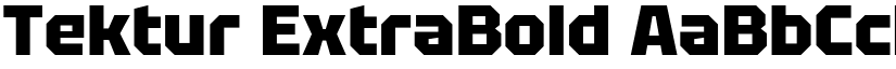 Tektur ExtraBold font