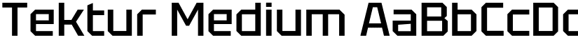 Tektur Medium font