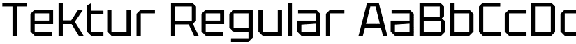 Tektur Regular font
