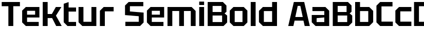 Tektur SemiBold font