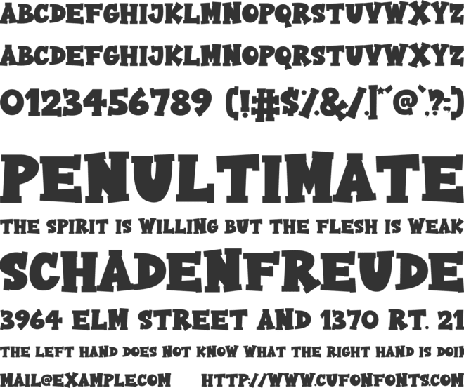 Rock Boys font preview