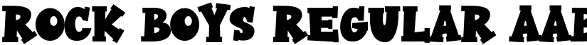 Rock Boys Regular font