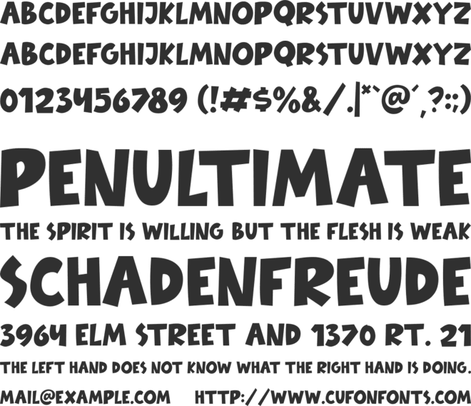 Babydoo font preview
