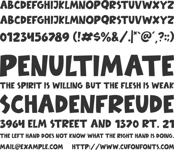 Babydoo font preview