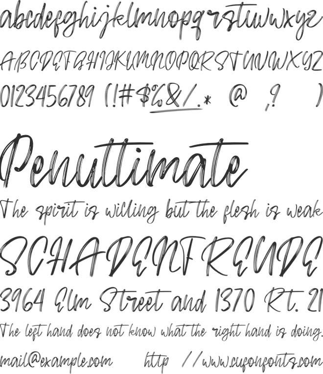 Soettally font preview