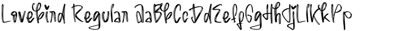Lovebird Regular font