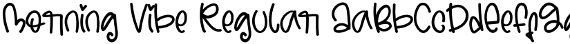 Morning Vibe Regular font