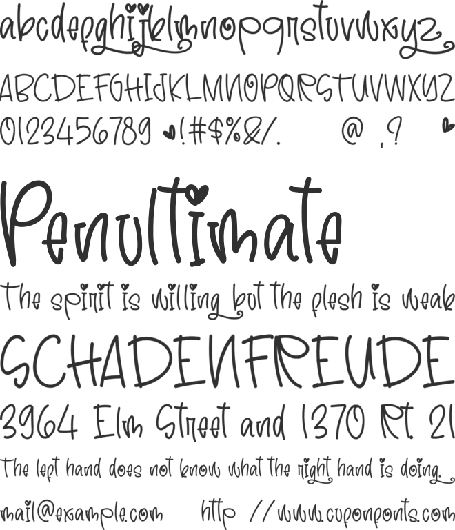 Night Dream font preview