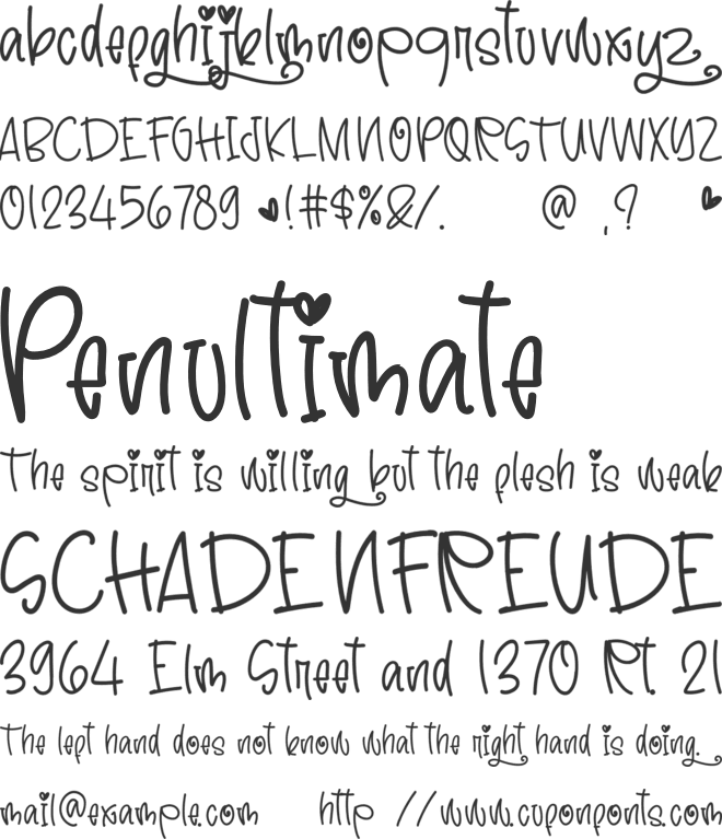 Night Dream font preview