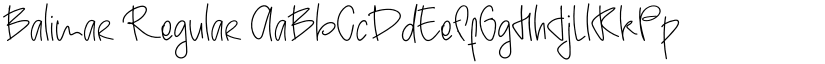 Balimar Regular font