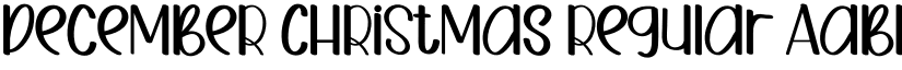 DeceMBeR CHRiStMas Regular font