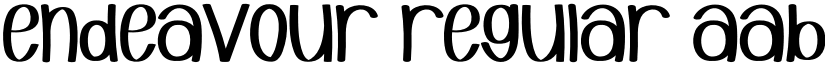 Endeavour Regular font