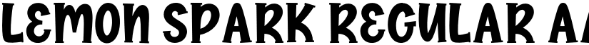 Lemon spark Regular font