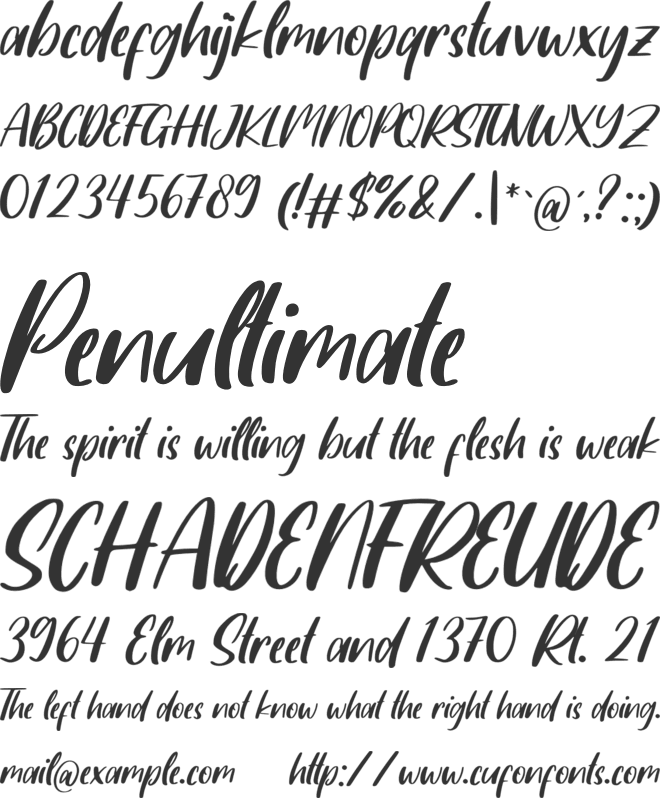 Summer Together font preview