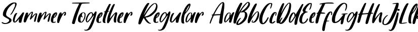 Summer Together Regular font