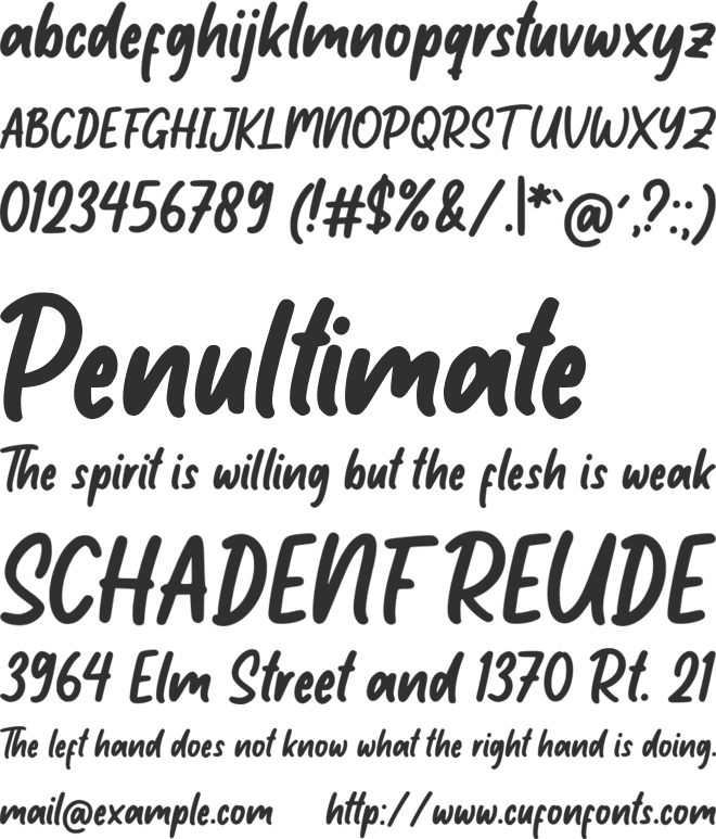 Little Student font preview