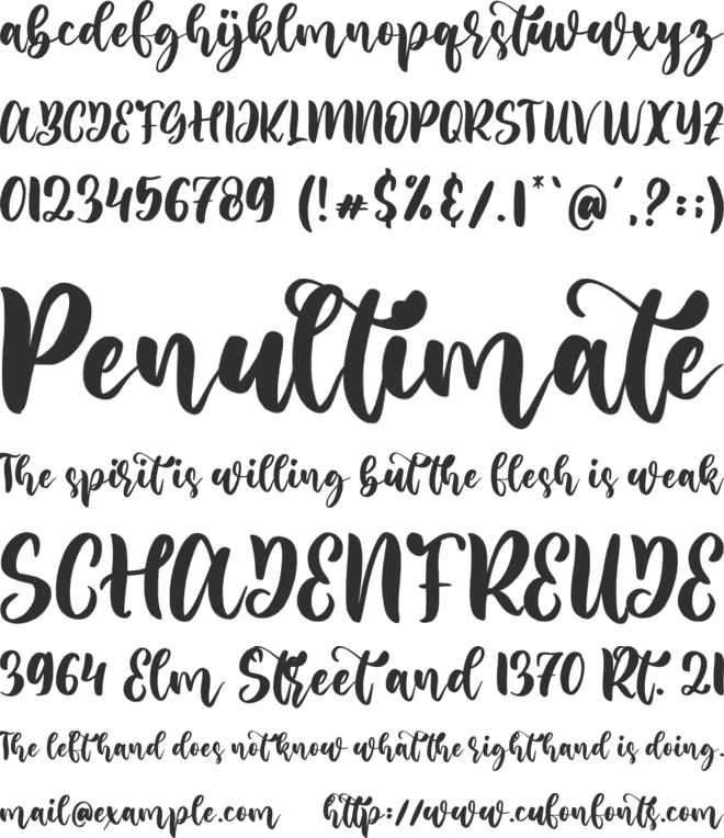 Challina font preview