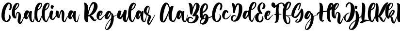Challina Regular font