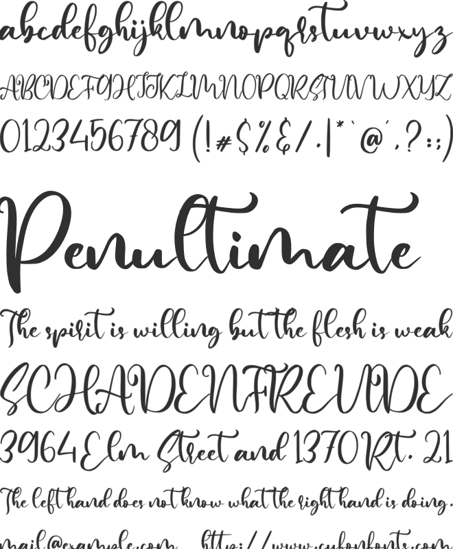 Rephina font preview