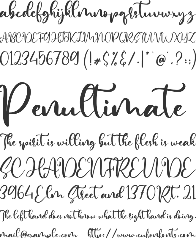 Rephina font preview