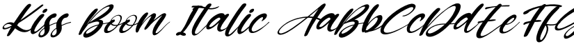 Kiss Boom Italic font