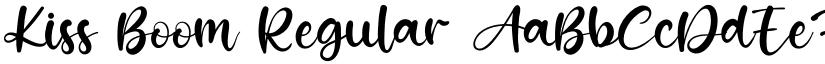 Kiss Boom Regular font
