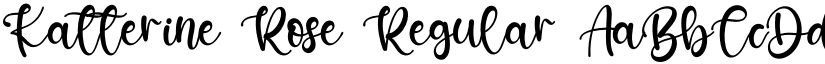 Katterine Rose Regular font