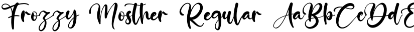 Frozzy Mosther Regular font