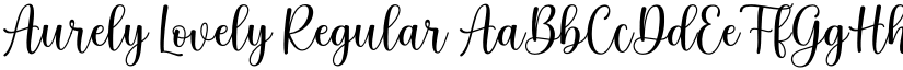 Aurely Lovely Regular font