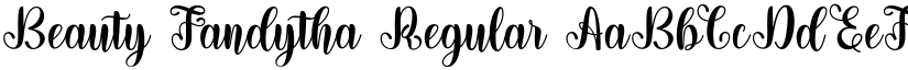 Beauty Fandytha font download
