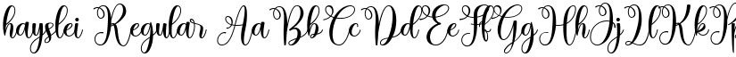 hayslei Regular font