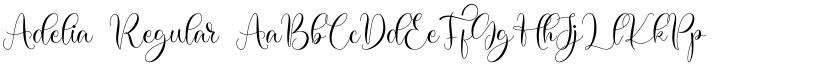 Adelia Regular font