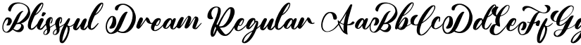 Blissful Dream Regular font