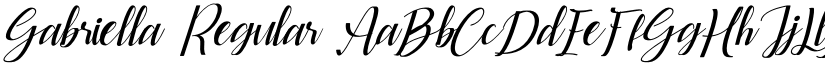 Gabriella Regular font