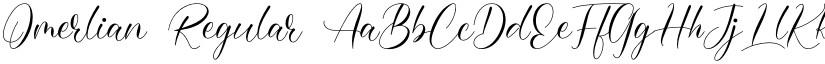 Omerlian Regular font