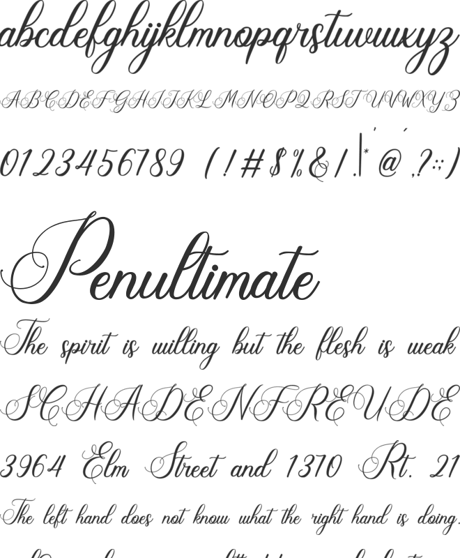 Charlie font preview