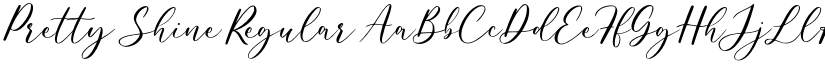 Pretty Shine Regular font