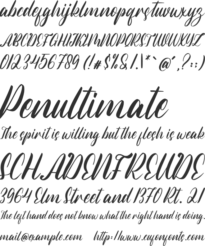 Magic Christmas font preview