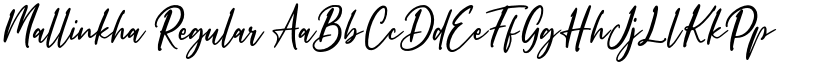 Mallinkha Regular font