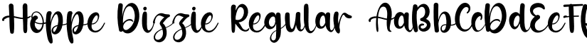 Hoppe Dizzie Regular font